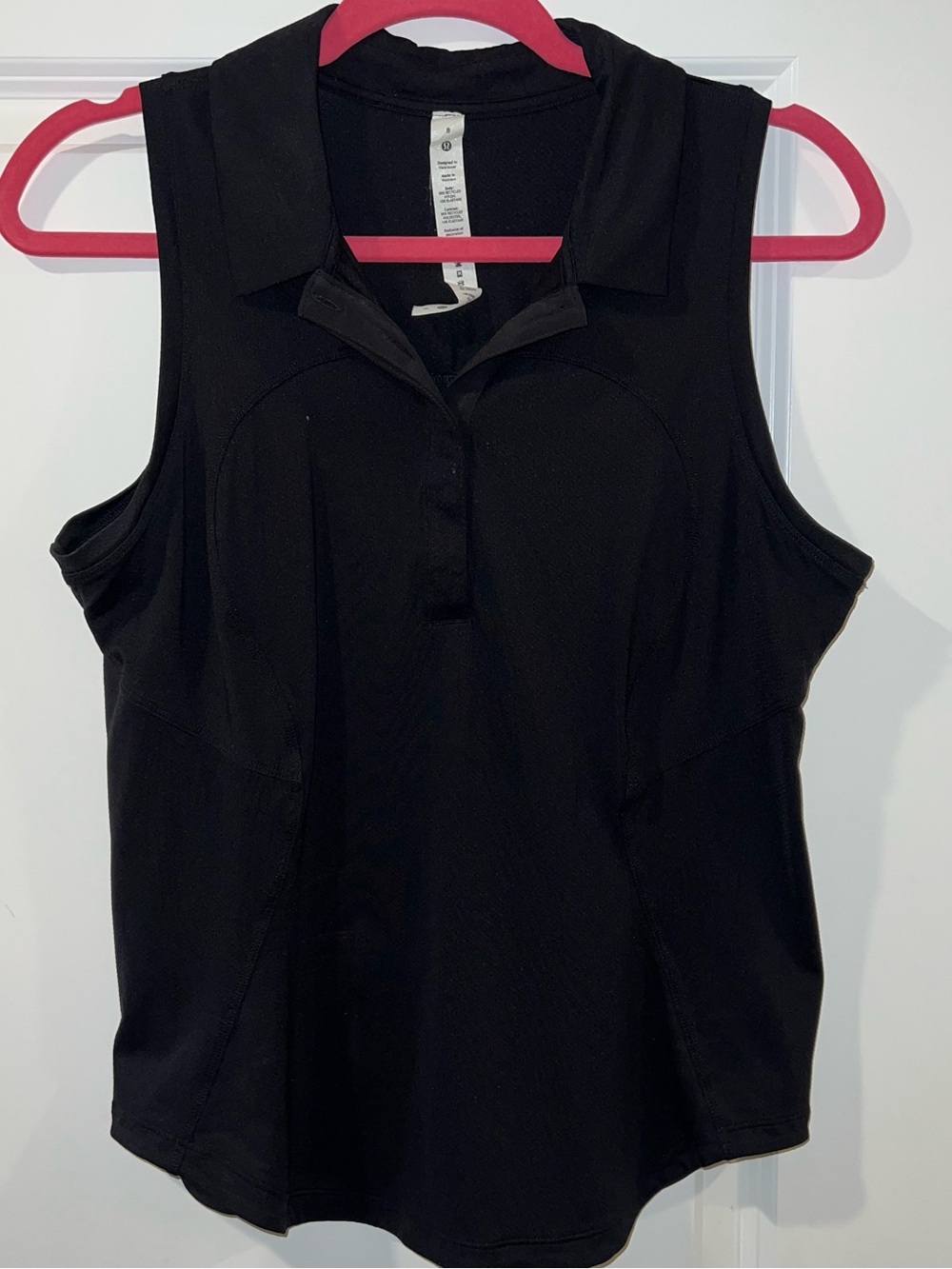 Lululemon Black Golf Polo Tank